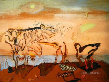 cattle bull cow Painting - The Spectral Cow Surrealism